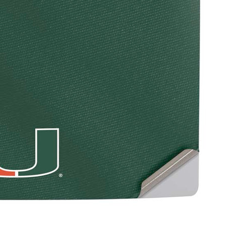 University of Miami Green Jersey PS5 Console Skin